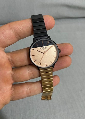 Minimalist Kadın Saat, Altın ve Gri Renk - Görsel 2