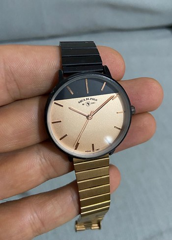 Minimalist Kadın Saat, Altın ve Gri Renk - Görsel 3