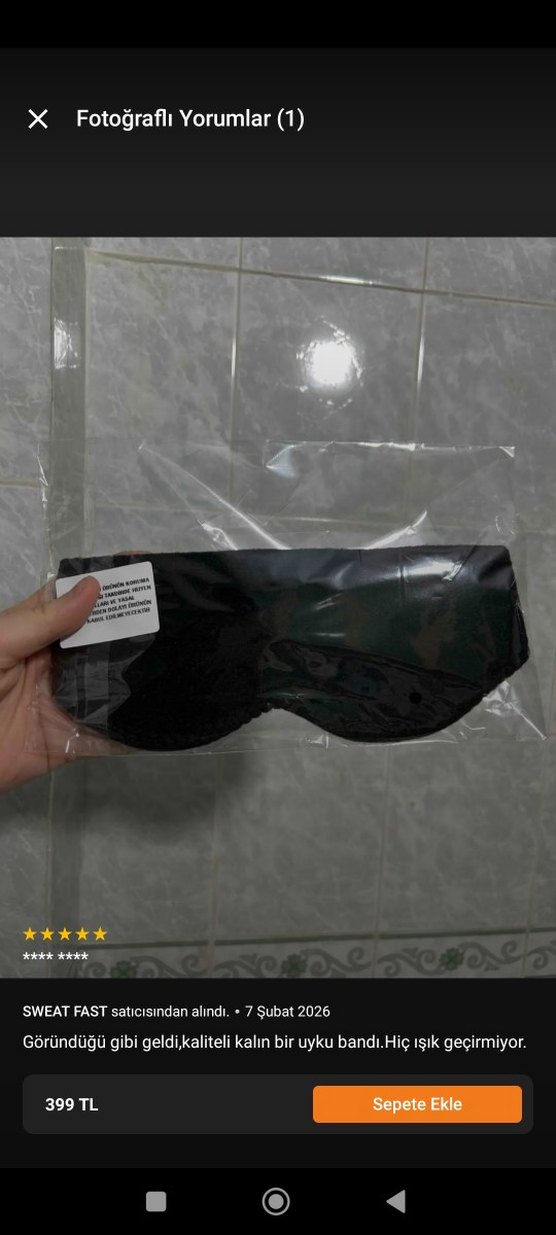 Siyah Elastik Gotik Kadın Uyku Maskesi - Görsel 2