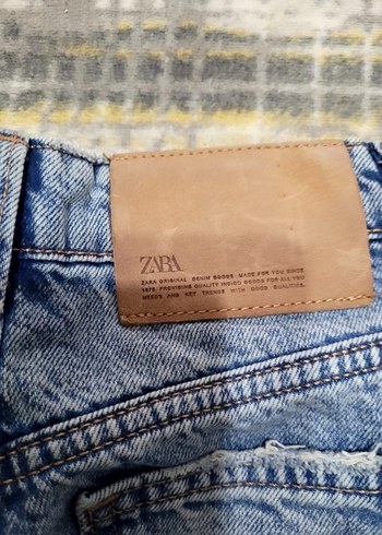 Zara tarz Bol Kesim Midi Kot Pantolon - Görsel 6