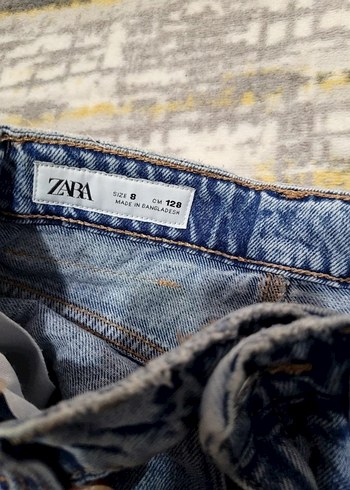 Zara tarz Bol Kesim Midi Kot Pantolon - Görsel 4