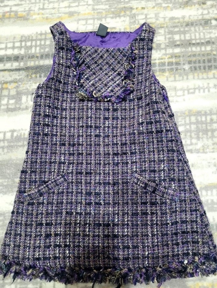 Zara Mor Örgü Midi Elbise - Görsel 2