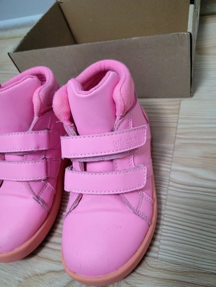 Kız Çocuk Pembe Cırtlı Spor Ayakkabı - Görsel 2