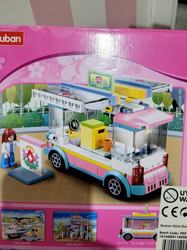 Sluban Kızlar için Pastel Renkli Lego Seti - Görsel 4