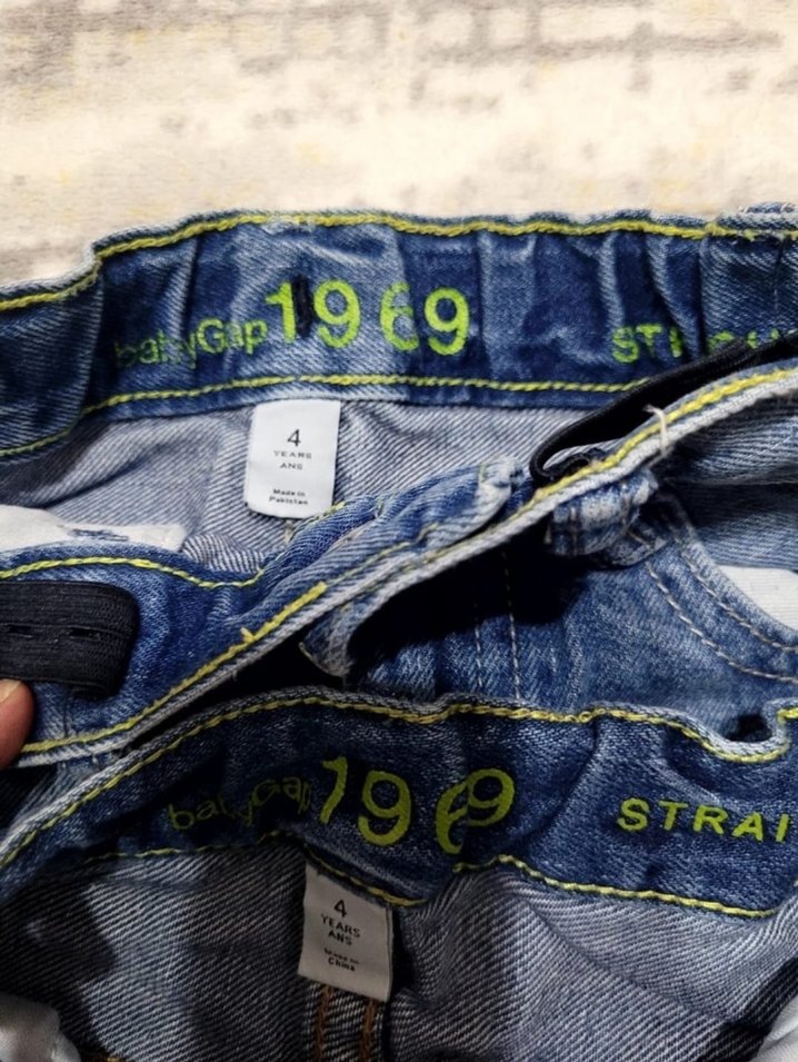 2adet GAP Erkek Çocuk Gri Mavi Denim Pantolon - Görsel 4