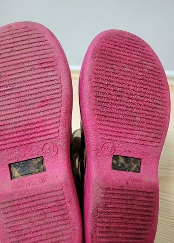 Kızlar için Leopar Desenli Kauçuk Botlar - Görsel 3