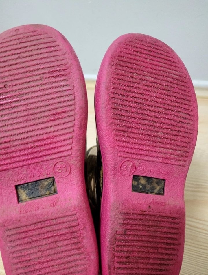 Kızlar için Leopar Desenli Kauçuk Botlar - Görsel 3