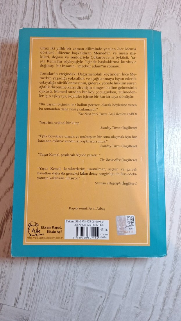İnce Memed 1 - Yaşar Kemal - Görsel 2