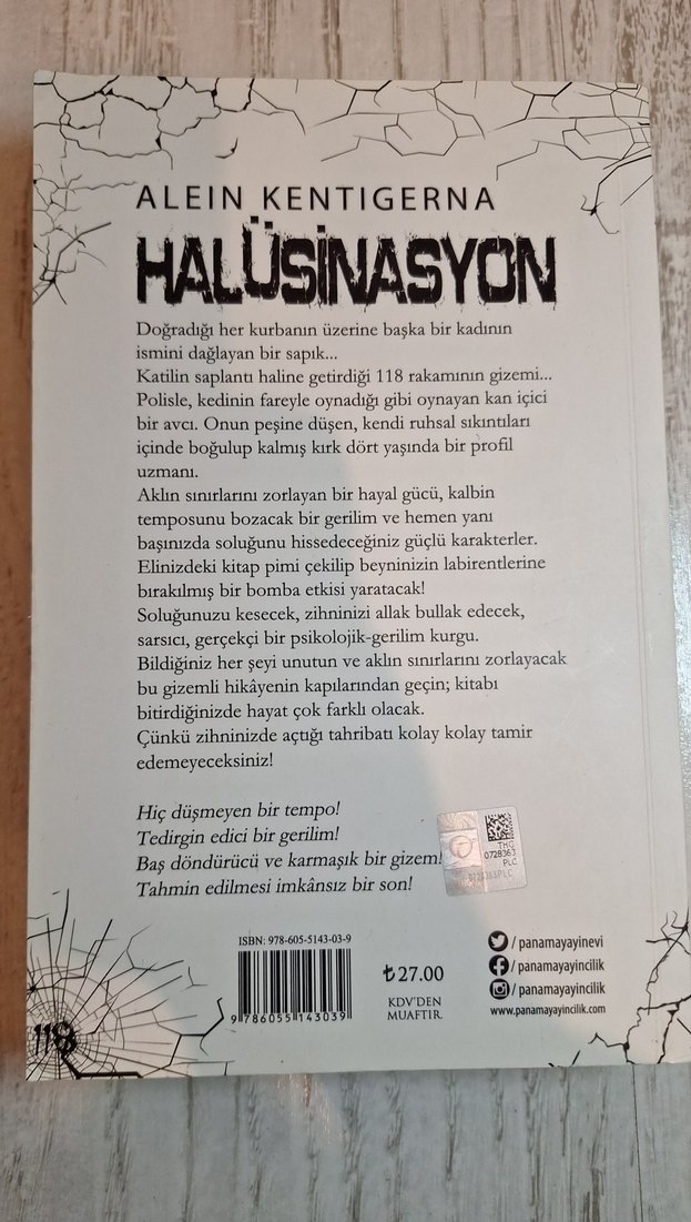 Halüsinasyon - Alein Kentigerna, 19. Baskı - Görsel 2