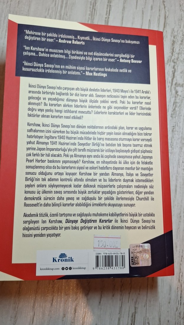 Dünyayı Değiştiren Kararlar - Ian Kershaw - Görsel 2