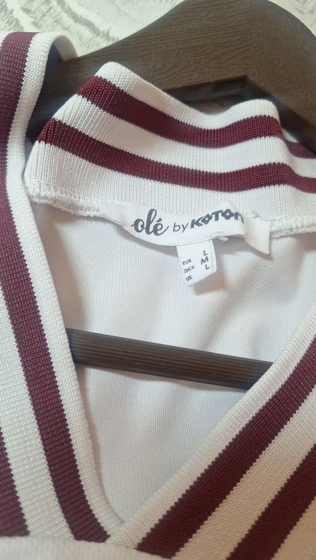 beyaz koton uzun kollu üst - Görsel 3