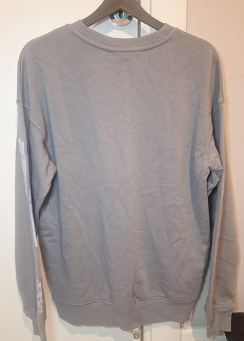 Gri Uzun Kollu Stitch Sweatshirt - Görsel 2