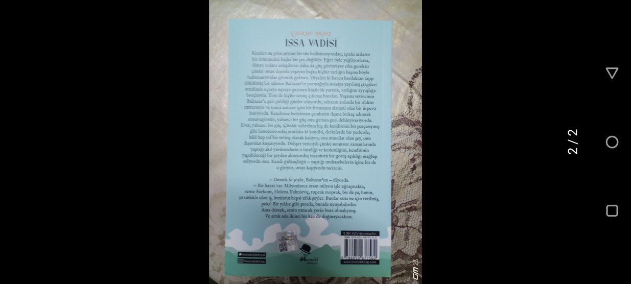 İssa Vadisi - Czeslaw Milosz - Görsel 2