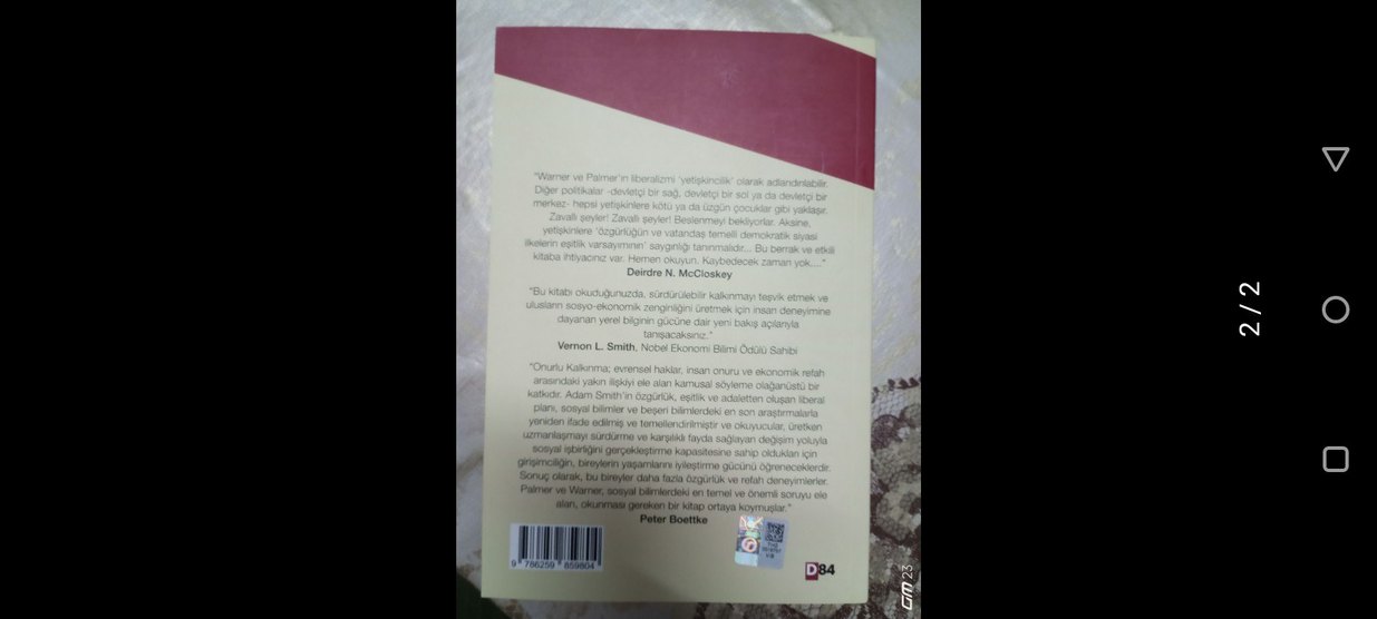 Onurlu Kalkınma Kitabı - Tom G. Palmer & Matt Warner - Görsel 2