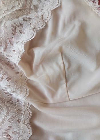 Beyaz Dantel Detaylı Midi Bohem Gecelik - Görsel 7