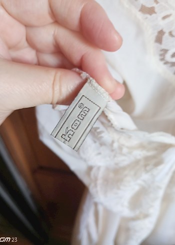 Beyaz Dantel Detaylı Midi Bohem Gecelik - Görsel 4