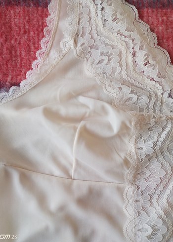 Beyaz Dantel Detaylı Midi Bohem Gecelik - Görsel 8