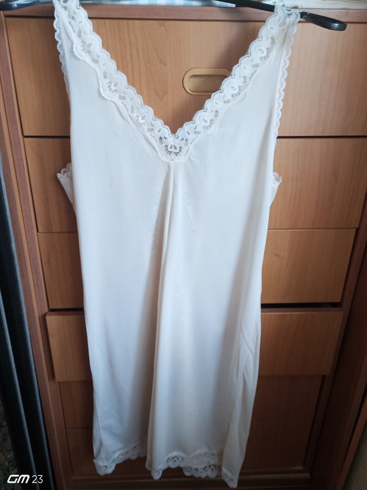 Beyaz Dantel Detaylı Midi Bohem Gecelik - Görsel 2