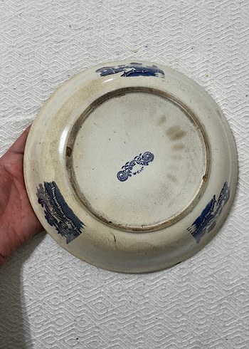 Antika Mavi Desenli Seramik Yemek Kabı - Görsel 3