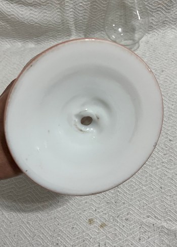 Osmanlı Çiçek Desenli Opalin Gaz Lambası - Görsel 4