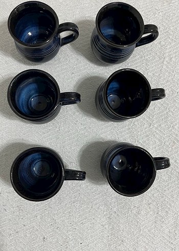 Koyu Mavi Seramik Fincan - Görsel 7