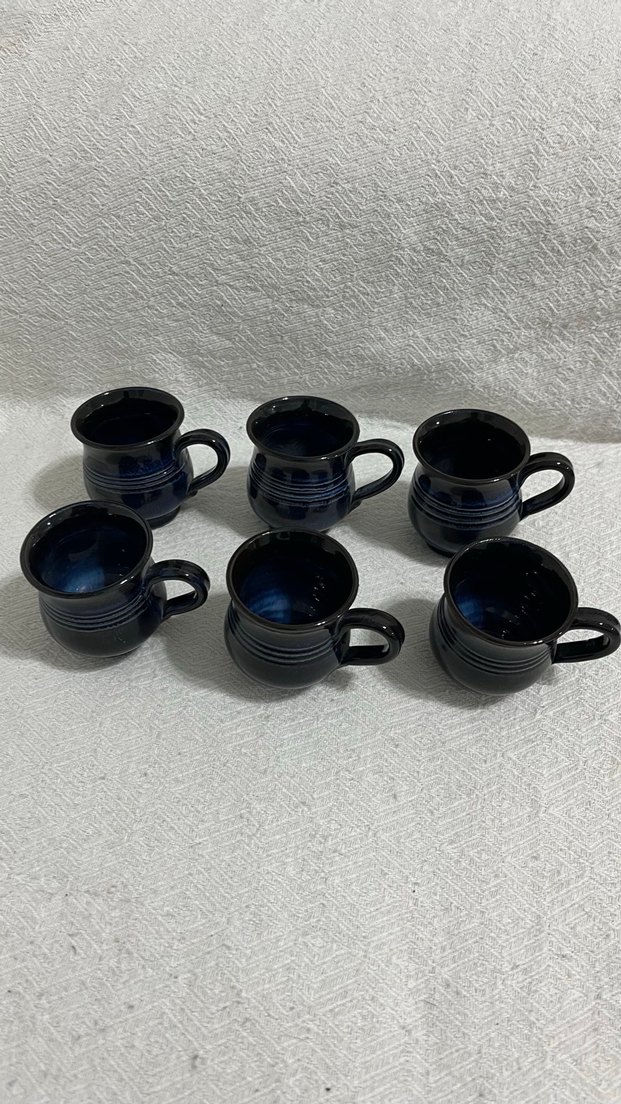 Koyu Mavi Seramik Fincan - Görsel 5