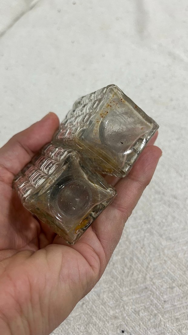 Kare Desenli Cam Tuzluk ve Biberlik Seti - Görsel 5