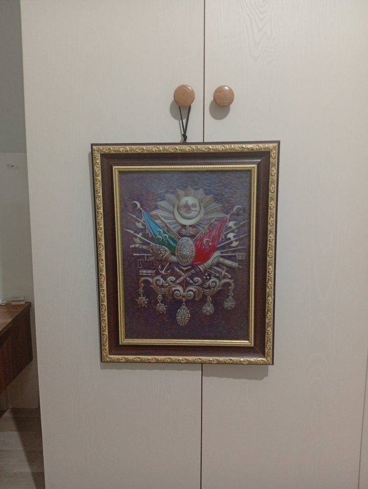 Altın Renkli Koyu Tonlarda Çerçeveli Tablo - Görsel 3