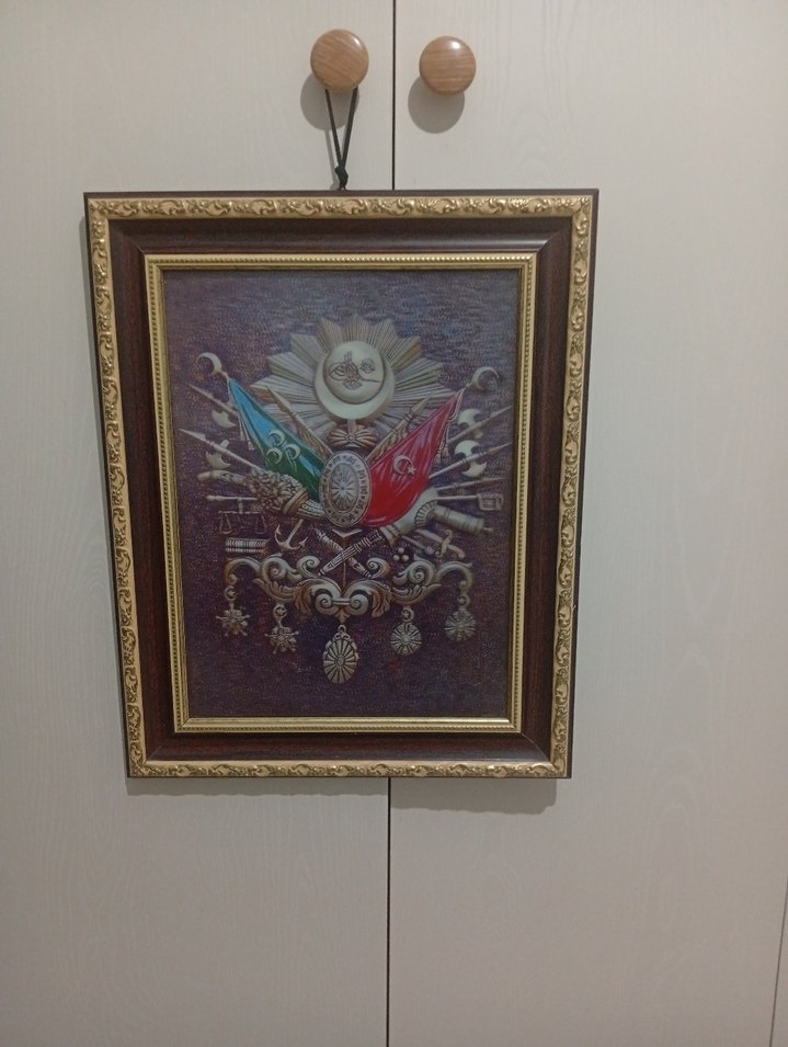 Altın Renkli Koyu Tonlarda Çerçeveli Tablo - Görsel 2