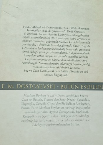 Suç ve Ceza - Fyodor Mihayloviç Dostoyevski - Görsel 3