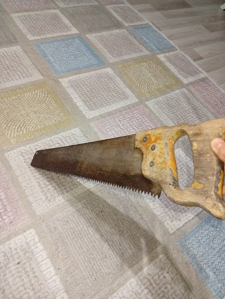 Kahverengi Ahşap Saplı Testere - Görsel 2