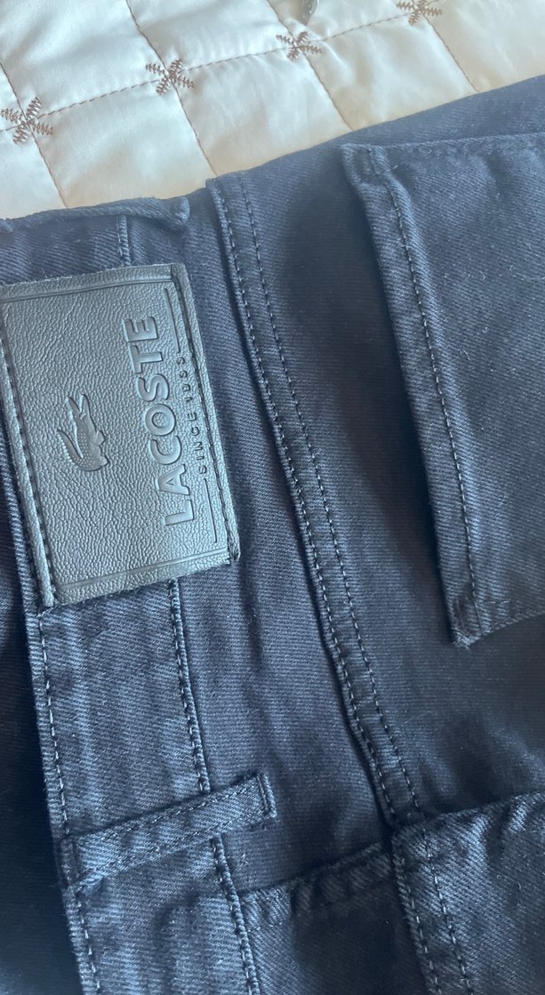 Lacoste Koyu Lacivert Denim Jean — görsel 5/5