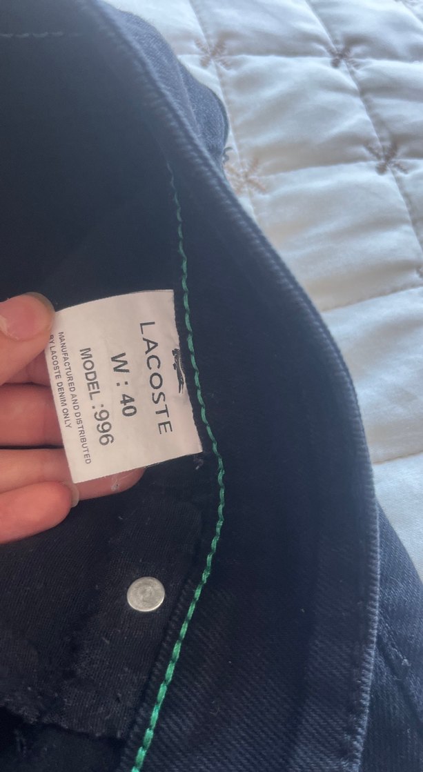 Lacoste Koyu Lacivert Denim Jean — görsel 3/5