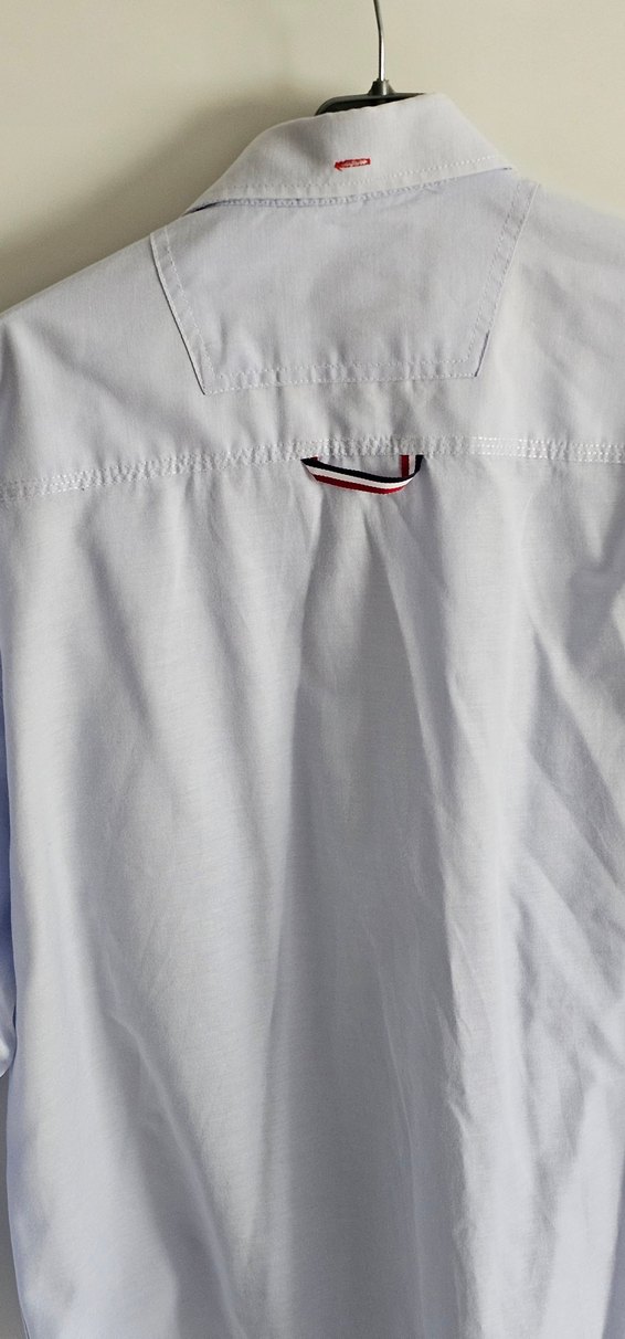 ERKEK MAVİ RENK SPOR CIFT CEPLI KOLDAN DUGMELI XL GÖMLEK - Görsel 2