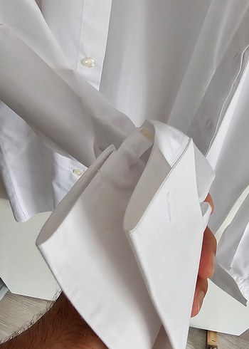 EFOR MARKA XL PAPYON YAKA MANŞETLI GÖMLEK - Görsel 7