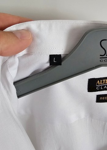 Altınyıldız Classics Beyaz Regular Fit L BEDEN erkek gömlek - Görsel 7