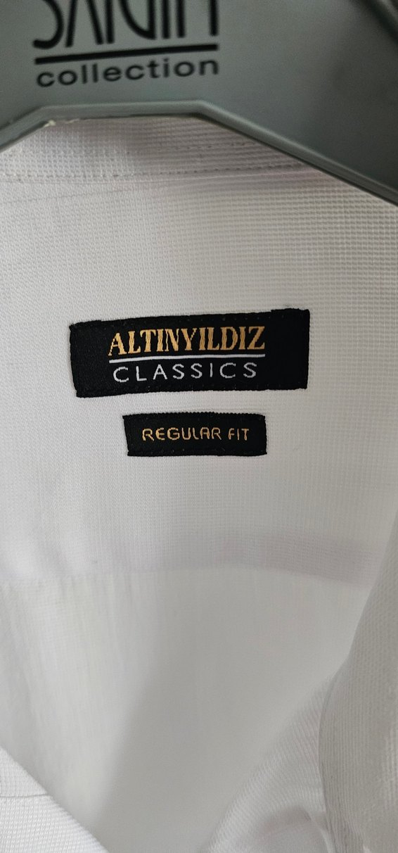 Altınyıldız Classics Beyaz Regular Fit L BEDEN erkek gömlek - Görsel 2
