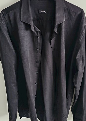 TUDORS XXL ERKEK SIYAH GÖMLEK - Görsel 3