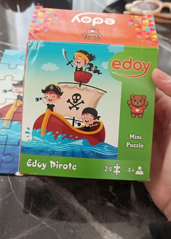 Renkli Çocuk Korsan Mini Puzzle - Görsel 2