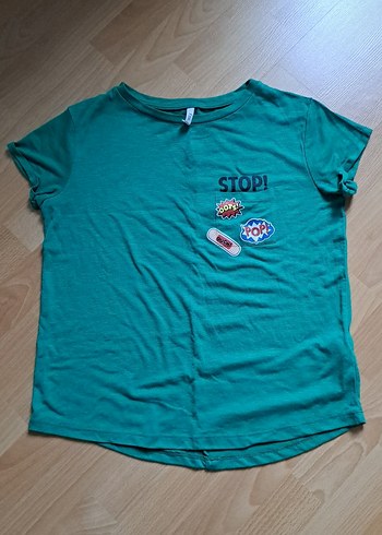 Yeşil Baskılı Kadın Tişört - Görsel 2