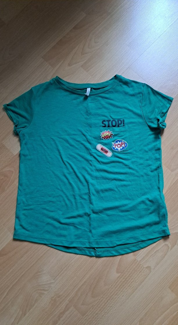 Yeşil Baskılı Kadın Tişört - Görsel 2