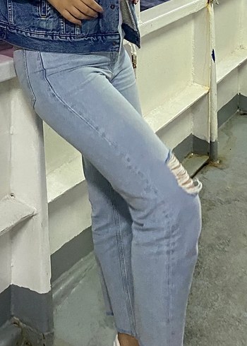 Mavi jeans mom jeanKadın Kot Pantolon - Görsel 5