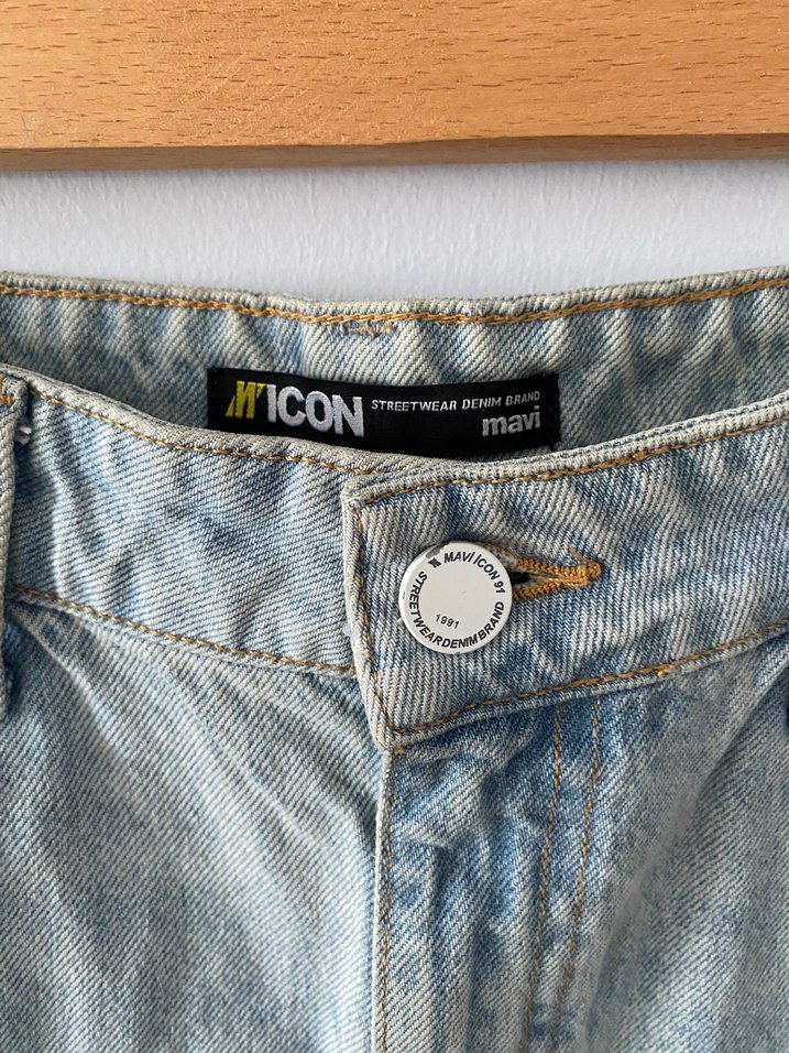 Mavi jeans mom jeanKadın Kot Pantolon - Görsel 2