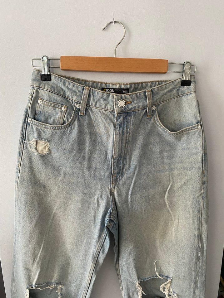 Mavi jeans mom jeanKadın Kot Pantolon - Görsel 4