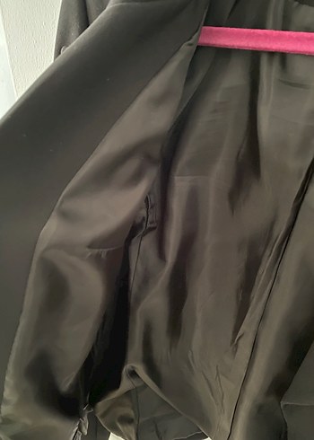 Siyah Kadın Crop Blazer Ceket - Görsel 5