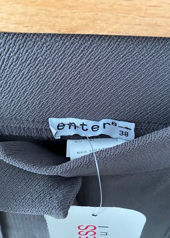 Gri Kumaş Kadın Pantolon - Görsel 3