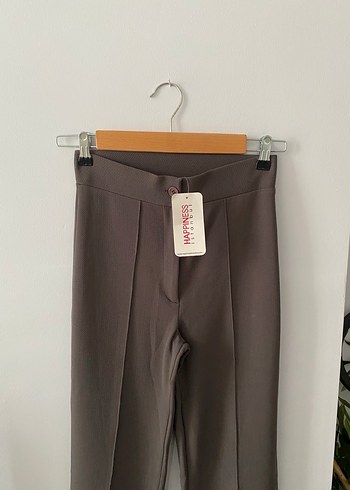 Gri Kumaş Kadın Pantolon - Görsel 4