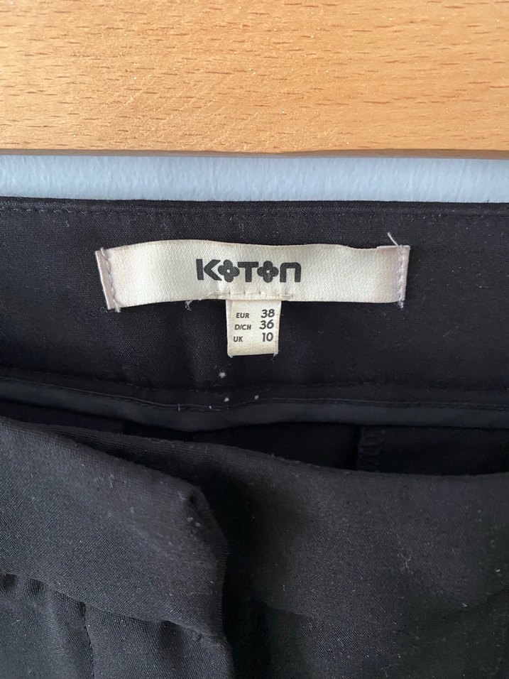 Siyah Kadın Kumaş Pantolon - Görsel 3