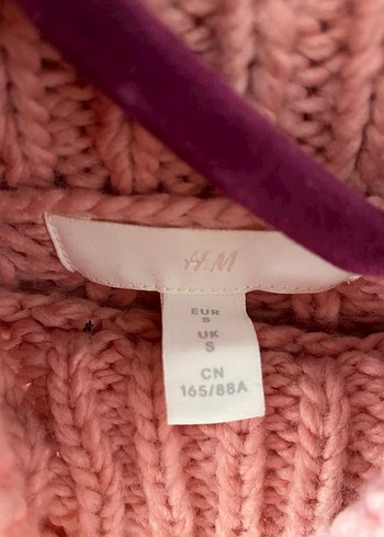 Pembe Boğazlı Örgü Kadın Kazak - Görsel 3