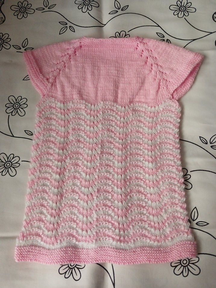 Kız Çocuk Pembe Örgü Kolsuz Yelek - Görsel 3